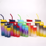 3 Pcs Beauty Water Bottle - 1.2 Ltr, 750ml and 250ml Travelling Bottle - Image 5